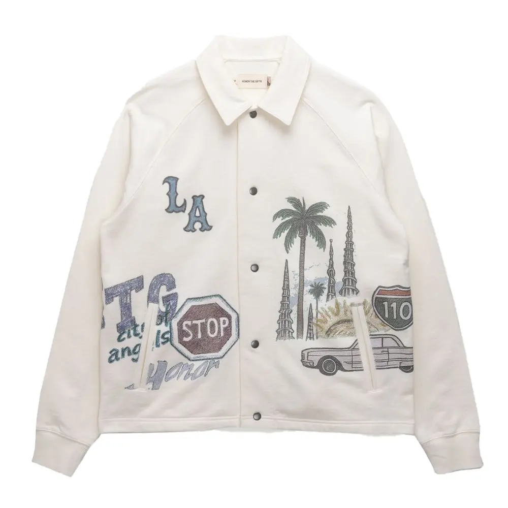 Honor the Gift All Over LA Fleece Coaches Jacket