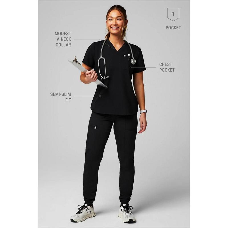 Fabletics Women's Vital 1-Pocket Scrub Top Clothing