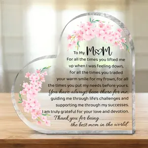 Acrylic Mom Gift, 1 Count/12pcs/set Thank You Gift for Mom, Definition Acrylic Plaque, Desk Signs Ornament for Table Tops, Home Decor