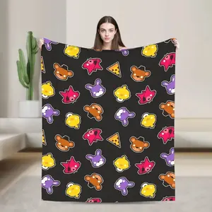 FNAFS At Freddy's Flannel Blanket  Warm Soft Throw Blanket for Couch Chair Decorative Fluffy Bedspread Sofa Bed Cover  Lightweight, soft, comfortable, and durable.