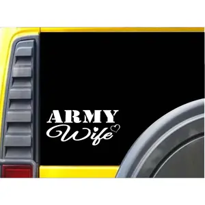 Army Wife K351 8 inch Sticker military soldier decal