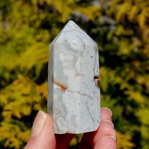 2.6in 91g Crazy Lace Agate Crystal Tower, Mexico