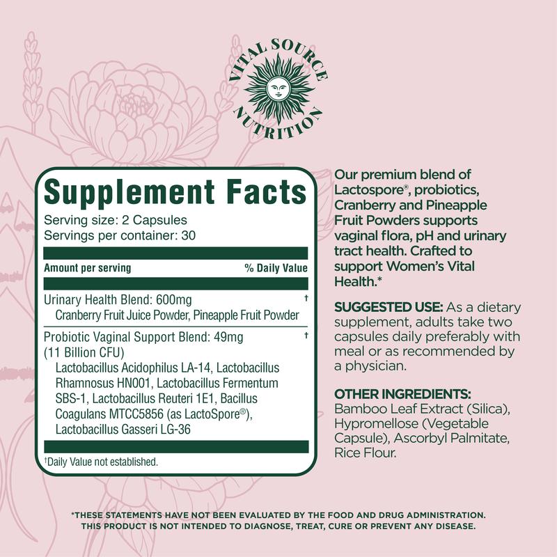 Feminine Balance Capsules - ViXi - Vital Source Nutrition