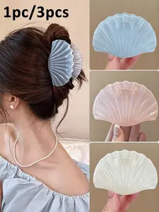 Cute Shell Hair Clip, Novel Design, Strong Hold, Beach Party Daily Wear, Fun Ocean Series Hair Accessory for Women and Girls
