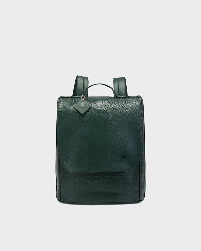 Classic Weekender Backpack in Emerald Green Classic Weekender Backpack in Emerald Green