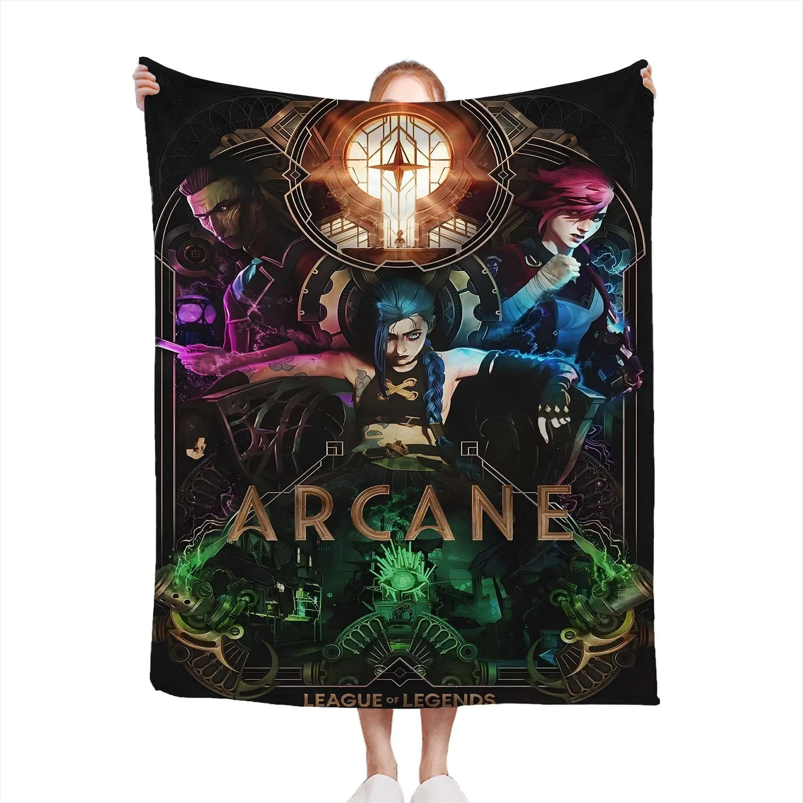 Arcane Flannel Throw Blanket Perfect For Couples & New Flannel Blanket Living Room Lounging Bed Decor Office Rest Aesthetic Living & Housewarming Gift