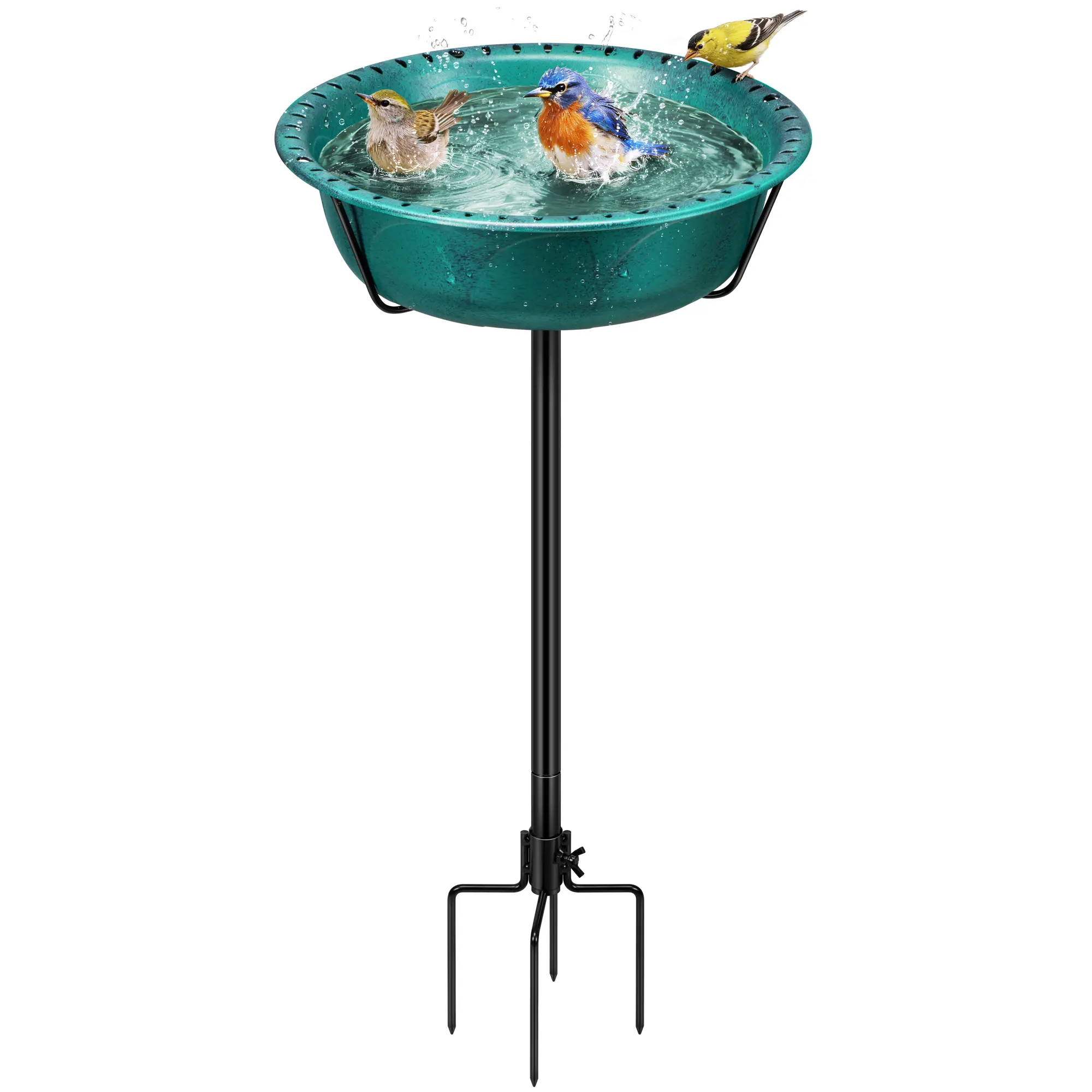 Green Bird Bath