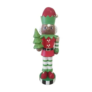 Fraser Hill Farm 48" Black Elf Nutcracker Figurine