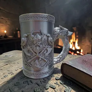 Arctic Armor 3D Printed Can Cozy Collection | Premium Drink Sleeves with Handles | Fantasy Tankard Insulators | Unique Gift for Gamers & BBQ