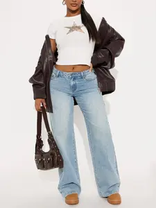 Westside Low Rise Wide Leg Jean - Light Wash Westside Low Rise Wide Leg Jean - Light Wash