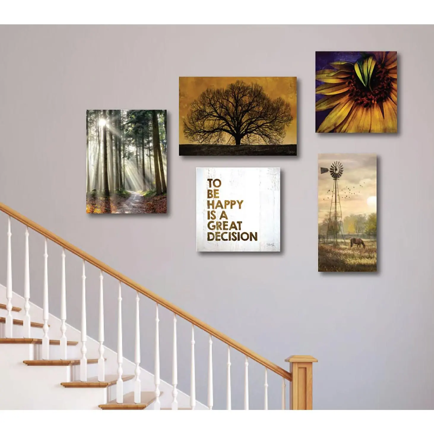 Courtside Market Destinations 5-Piece Canvas Set