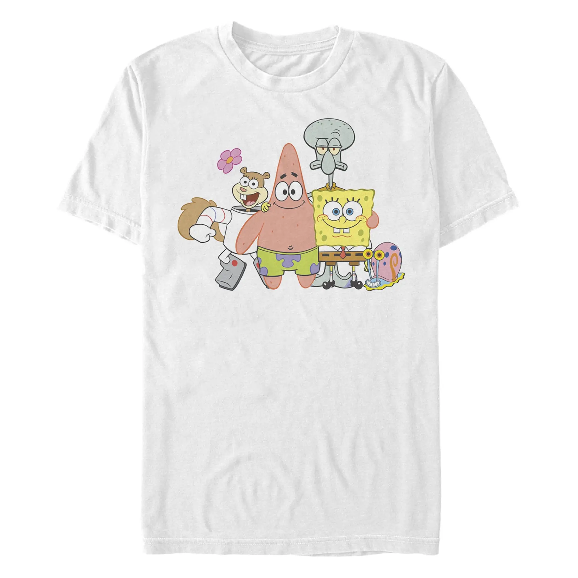 Men's SpongeBob SquarePants Squad Friends T-Shirt