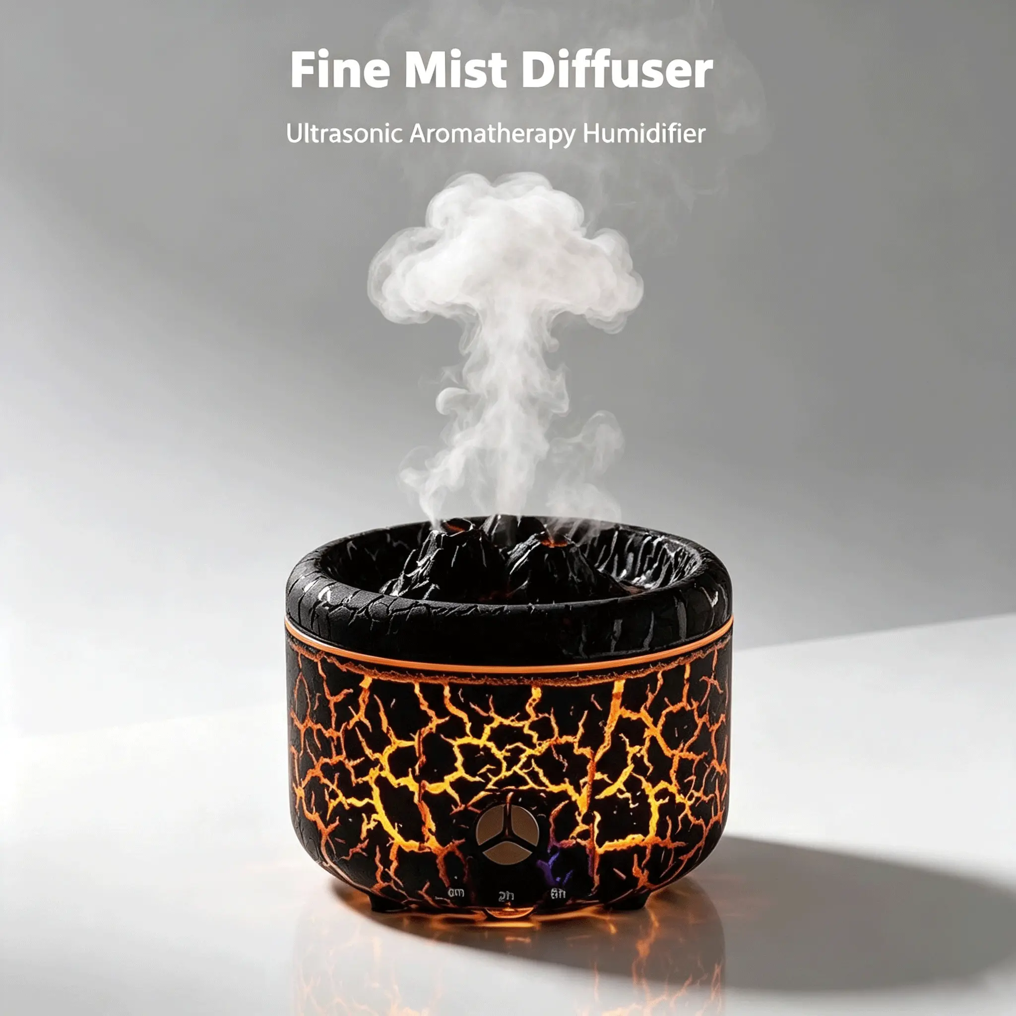 500ml Flame-Inspired Ultrasonic Essential Oil Diffuser Humidifier - Remote Control, 6 Oils, 7-Color Night Light, Auto Shut-Off, 2 Mist Modes for Bedroom, Home