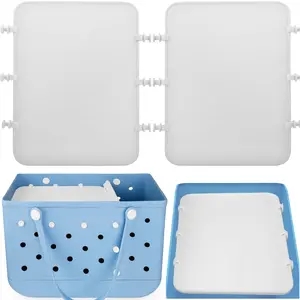 2PCS Divider Tray Fit for Beach Bag Original X Large, Accessories Fit for Beach Bag Inserts Tray for Simply Southern Beach Bag, Organizing your Bag and Divide Space Lightweight Organiser