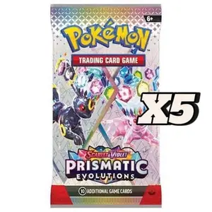 Prismatic Evolutions Booster Pack X5 LIVE