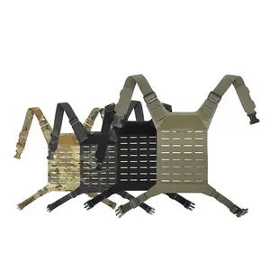 Dmgear Molle Back Panel D3 Ss Mk Series Chest Harness, Camouflage Lightweight Comfortable Breathable Thin Design, Universal Fit  armyfans Gear for Wargame Activities