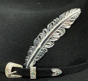 Premium Metal Feather for Hats