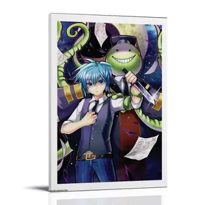 Assassination-Classroom Poster Posters Music Album Cover Posters Canvas Wall Art High-Resolution Vintage Band & Artist Prints for Room