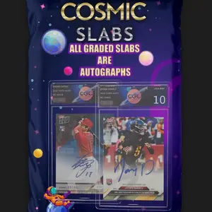 Cosmic slab pack - autographed edition booster pack graded card slabbed