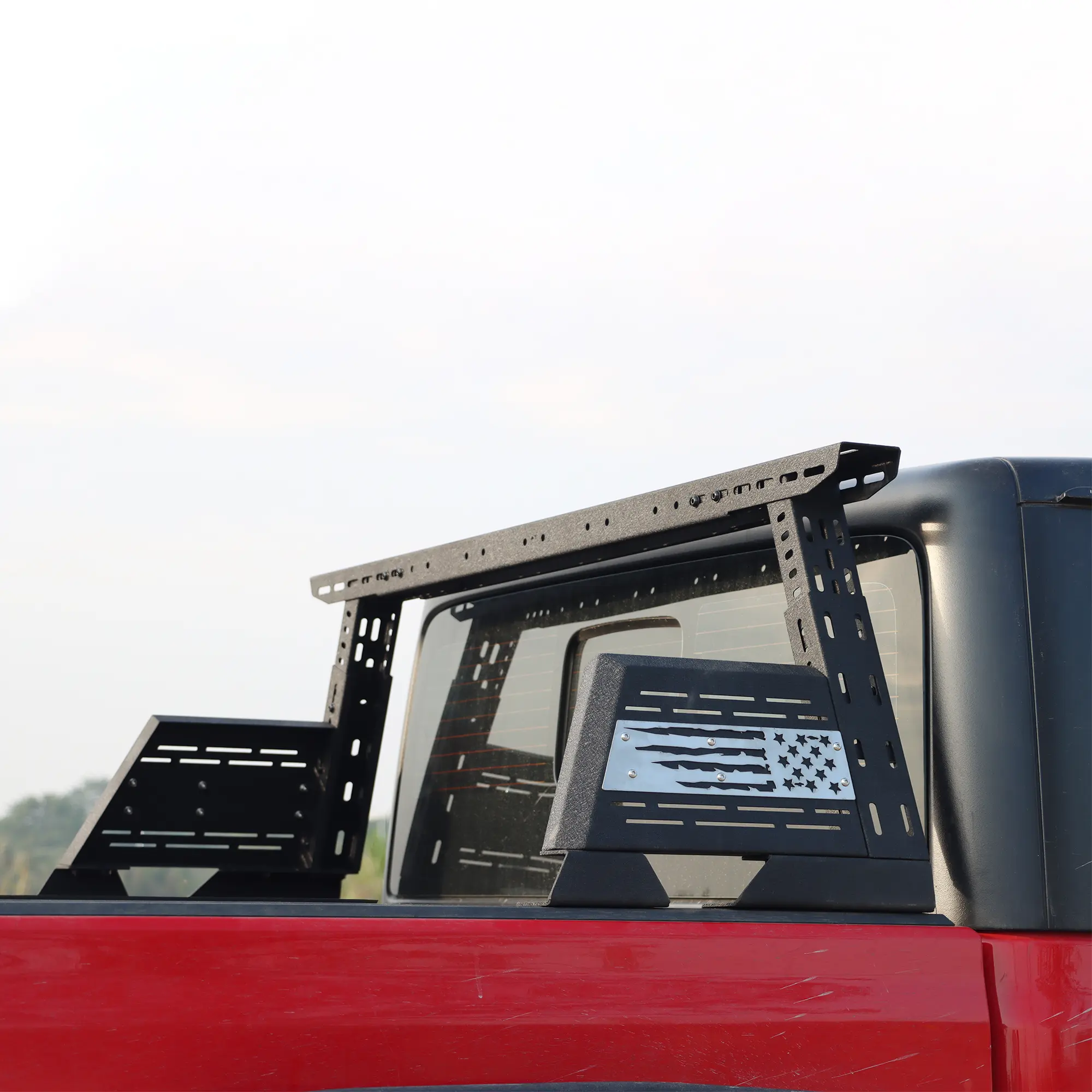 MONOKING Adjustable Car Roof Rack - Automotive Car Accessory for 2007-2026 Gladiator JT, Tacoma, Frontier, Canyon, Colorado, Ranger, DIY Install Flag Panels, Tonneau Compatible, Roof Racks