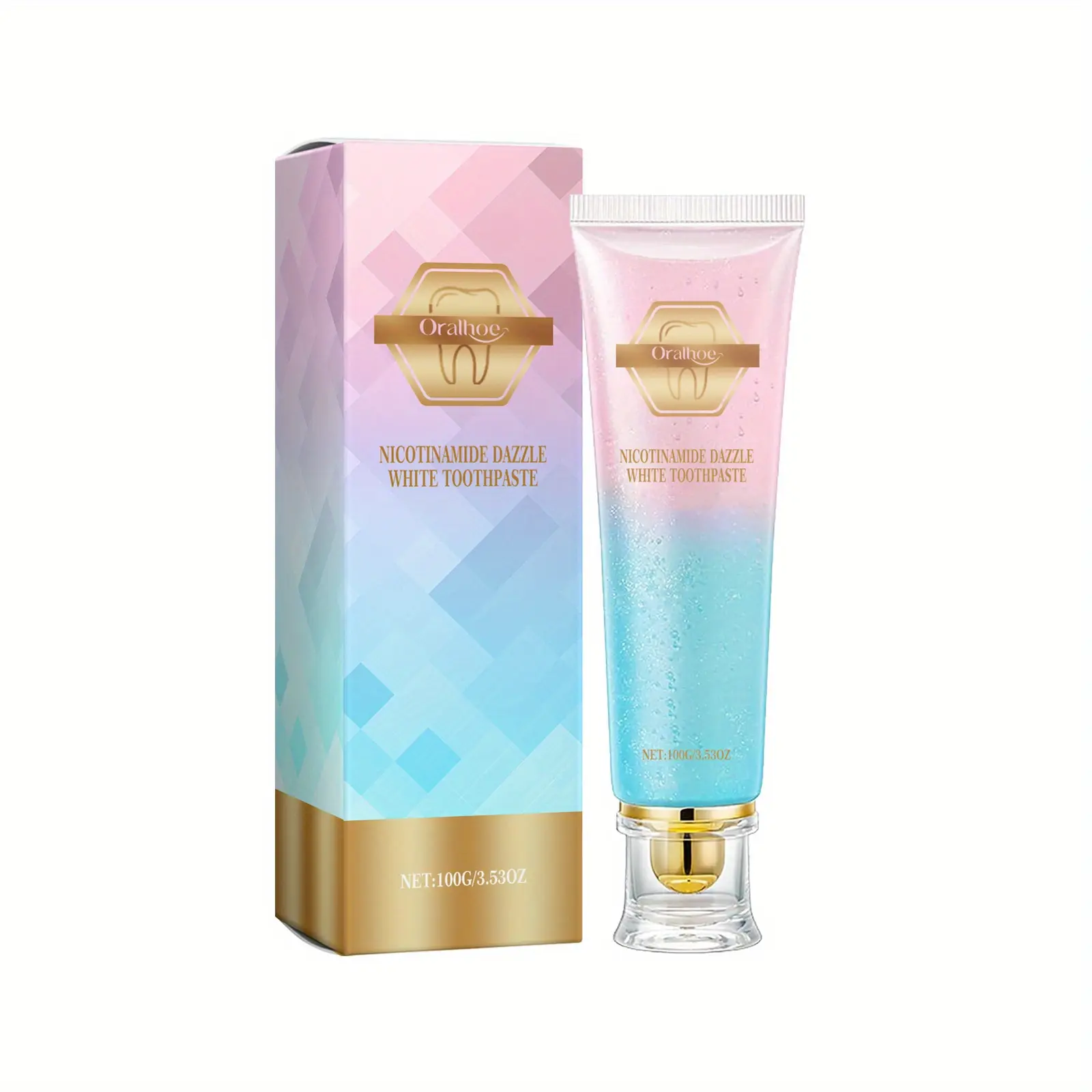 Niacinamide toothpaste cleans odors and dirt, cares for teeth, oral care, daily care, mint toothpaste