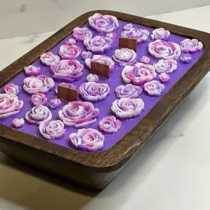 Purple Bouquet Candle