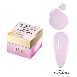 BA.GEL Paris French Collection BA-09 Pixie Pastel Pink Lightweight Builder Gel for Nail Art & Manicure 50ml