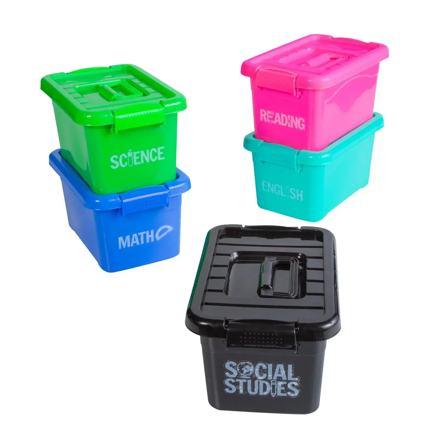 School Subject Label Stickers - 5 Pc.