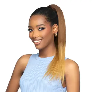 Bobbi Boss Human Hair Ponytail Boss Up Bone Straight 22"