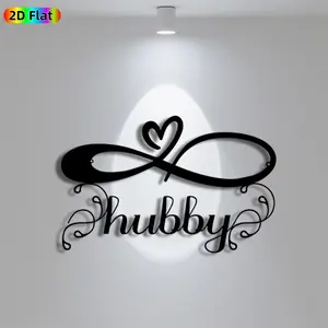 1pc Romantic Infinity Heart Metal Wall Art, Romantic Infinity Heart Statue Mural, Iron Craft, Perfect for Bedroom, Boudoir, Love Alcove Decor, Artistic Metalwork, Intricate Craftsmanship, Valentine's Decor, Ideal Gift for Love Enthusiasts