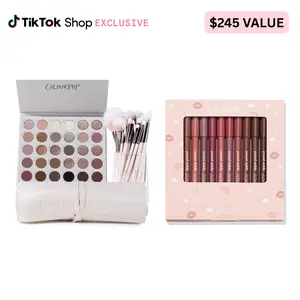 ColourPop Stone Cold Collection Mega Vault LIVE Exclusive - 30-Pan Palette + 15-Piece Brush Set + Truth or Bare Lippie Vault