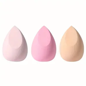3pcs Makeup Sponge Set, Soft Blender Puffs for Foundation, Concealer & Powder