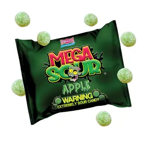 Barnetts Mega Sour Candy Apple - Trendy Sweet Bags - Traditionally Handmade Sweets - Sour Coating Lasts 20 Seconds - Candies for Party Bag, Gift Hamper, or Hamper Box