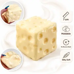 Squishy Creamy Stress Relief Toy – Moldable, Non-Rebound, Soft & Smooth Sensory Fun for Kids & Adults | DIY Play, Relaxation, Anti-Stress, Fidget & Hobby Activity