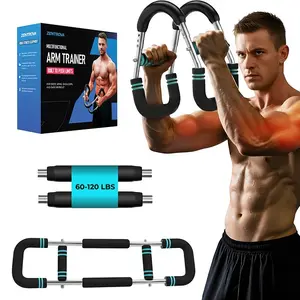 Power Twister Arm Trainer Bar — Carbon Steel Upper Body Strength Exerciser | Chest, Bicep & Shoulder Workout | Home Gym Equipment for Men & Women