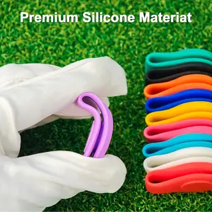 Silicone Magnetic Golf Hat Clip, Ball Marker Collar & Pant Clips, Essential Golf Accessory, No Mark Included, Durable Design