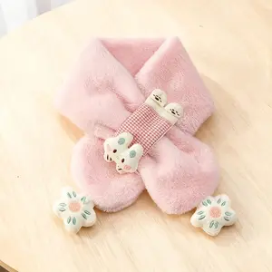 1pc 's Winter scarf - Cross Neck Scarf, a warm neck scarf for both boys and girls in winter, suitable for holiday casual wear.