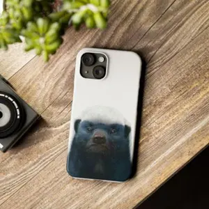 Wildlife Slim Phone Case - Badger Design