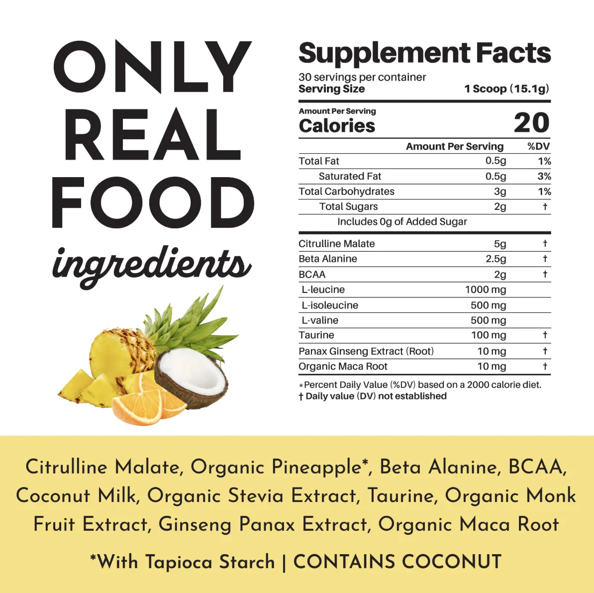 Caffeine Free Tropical Paradise Pre-Workout Caffeine Free Tropical Paradise Pre-Workout