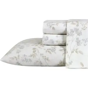 - Queen Sheet, Flannel, Brushed for Extra Softness  (Fawna Grey, Queen)