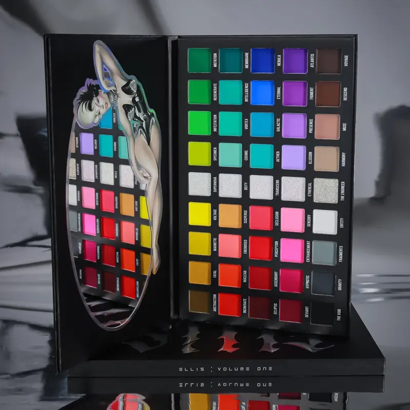 Ellis Atlantis Vol 1 - 45 Shade Eye And Face Palette + Magnetic Pans - Beginner Friendly Makeup With Easy To Blend Formula
