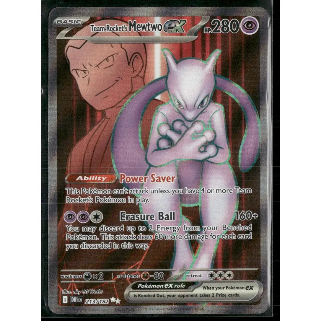 SV10: Destined Rivals Team Rocket's Mewtwo ex #213/182