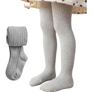 Baby Toddler Cable Knit Tights for Girls Leggings Stockings Thick Tights Kids Winter Pantyhose Mallas Para Niñas