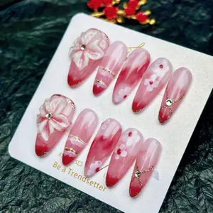 E127 Handcrafted Wearing Jewelry - Best-selling and highly popular product. European and American style color-matching manicure Nail art accessory.