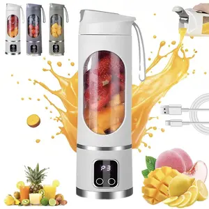 Portable Mini Juicer Blender,2-in-1 Ice Crusher & Smoothie Maker | Perfect for Liquid Diets,Personal Blender-for Shakes & Smoothies, BPA Free, Leakproof-Lid,USB Rechargeable & Easy to Clean,Home Kitchen Appliance