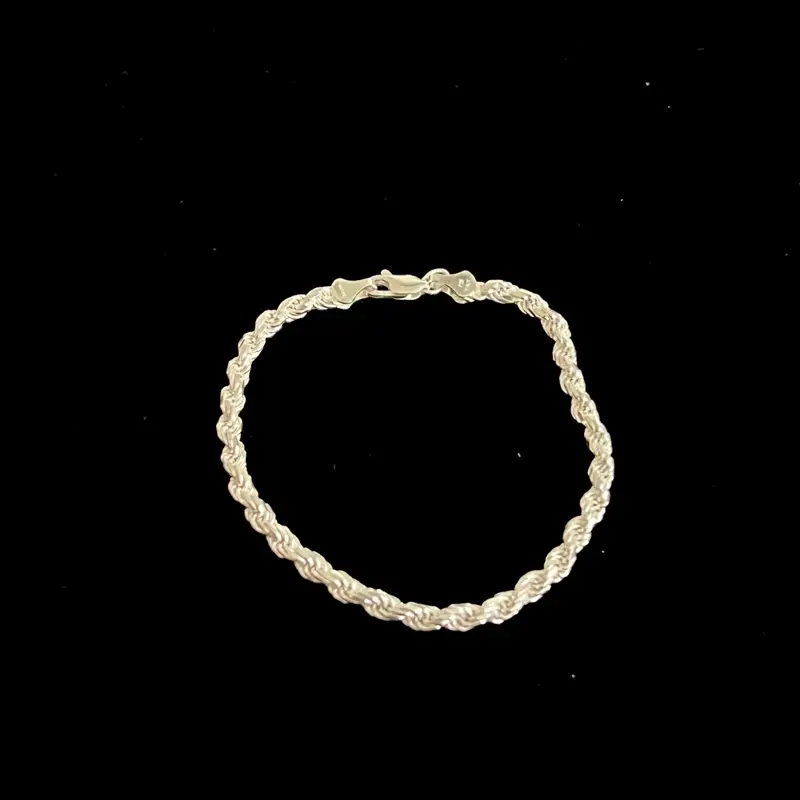 925 sterling silver Rope bracelet Italy