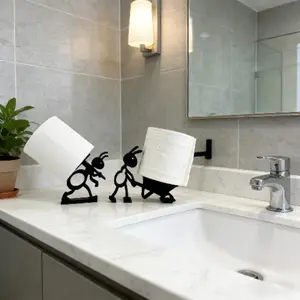 2 Pack Ant Shape Tissue Box Holder, Creative Design, Wide Stable Base, Home Decor Tissue Storage for Bathroom, Living Room, Bedroom, Vanity