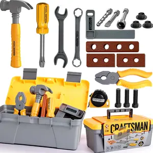Tool Box Toy, 20pcs/set Simulation Tool Box Repair Toy, DIY Assembly Tool Box for Pretend Game, Fun Educational Activity for Teenager Imagination Development, Pretend Play Set, Pretend Play Accessories