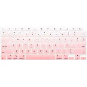 Keyboard Cover  for 2021 2020 MacBook Air 13 Inch (MODLE A2179 and A2337  M1 Chip, U.S Layout) with  ID Keyboard Accessories Ultra Thin  Protector (Light  Ombre)