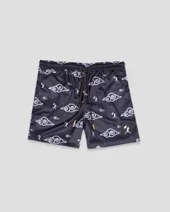 Kumo (Cloud) Anime Diamond Air Mesh Shorts Black  - Youth